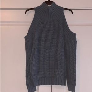 Cold shoulder sweater